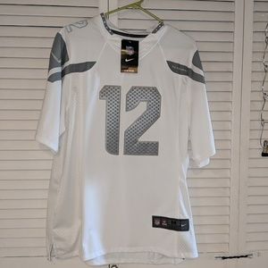 White Seahawks Jersey